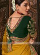 Art Silk Mustard Yellow Color Saree